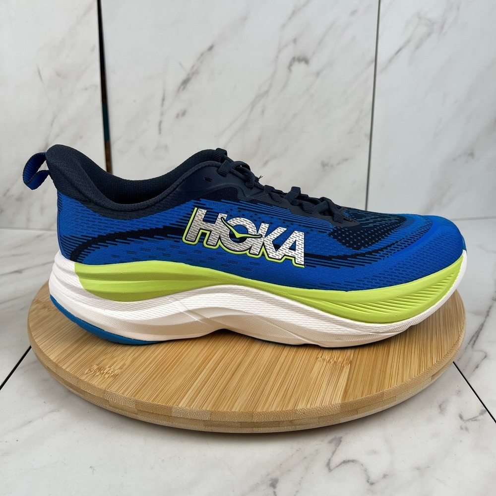 Hoka One Skyflow Mens Size 9 D Varsity Navy Electric Cobalt Running Shoe 1155111